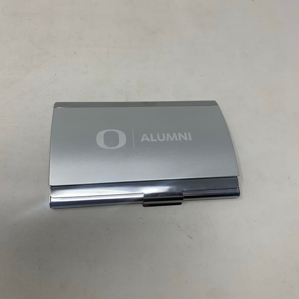 University Of Oregon Alumni Stainless Steel Business Card Holder